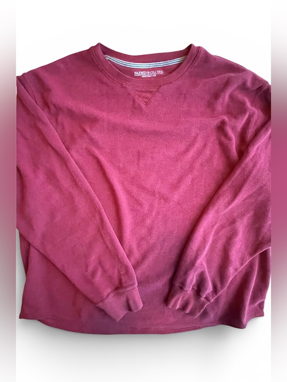 Faded Glory Men's Crewneck Sweater - Wine